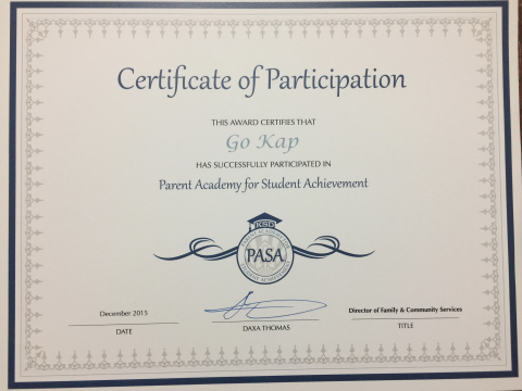 Parent Academy for Student Achievement